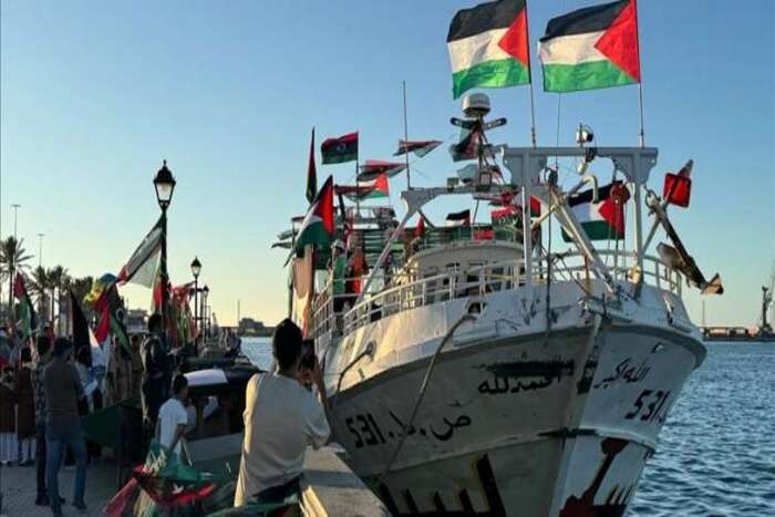سفينة عمر المختار الليبية تحول إلى مركز علاجي متكامل لدعم أسطول الصمود