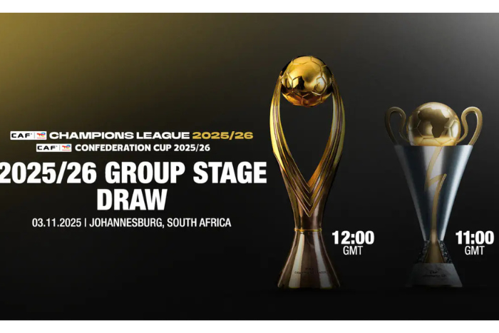 غدا سحب قرعة دور المجموعات لدوري أبطال إفريقيا وكأس الكونفدرالية 2025-2026