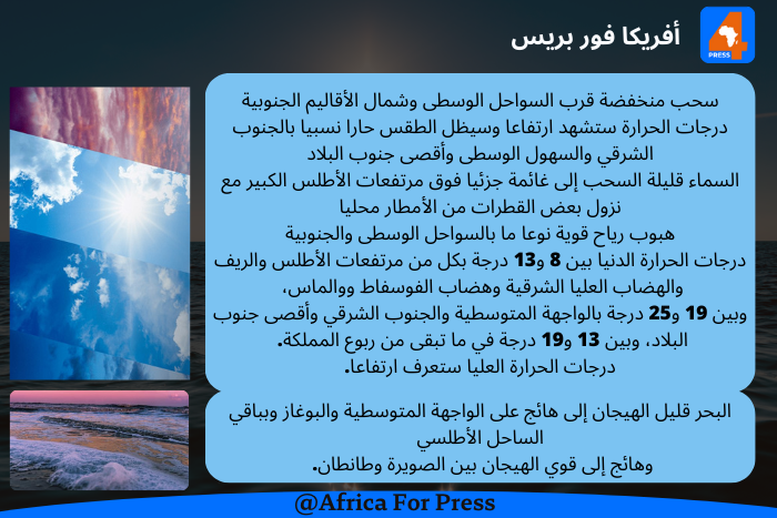 حالة الطقس بالمملكة يومه الأربعاء حالة الطقس بالمملكة يومه الأربعاء