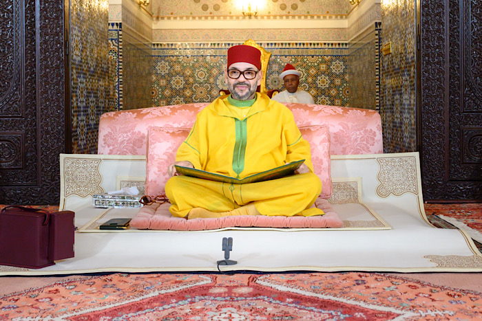 جلالة الملك يترأس إحياء ليلة المولد النبوي الشريف بمسجد حسان جلالة الملك يترأس إحياء ليلة المولد النبوي الشريف بمسجد حسان