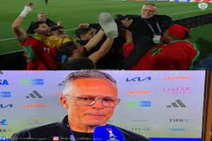 محمد وهبي مدرب الأشبال  الفائزين بكأس العالم يكرم ببلجيكا