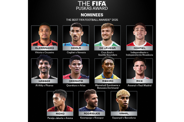 الفيفا تكشف قائمة المرشحين لجائزة بوشكاش 2025 لأجمل هدف في الموسم