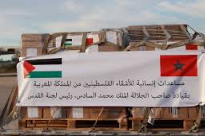 إرسال المملكة مساعدات إضافية لسكان غزة يمثل التزام جلالة الملك بالقضية الفلسطينية
