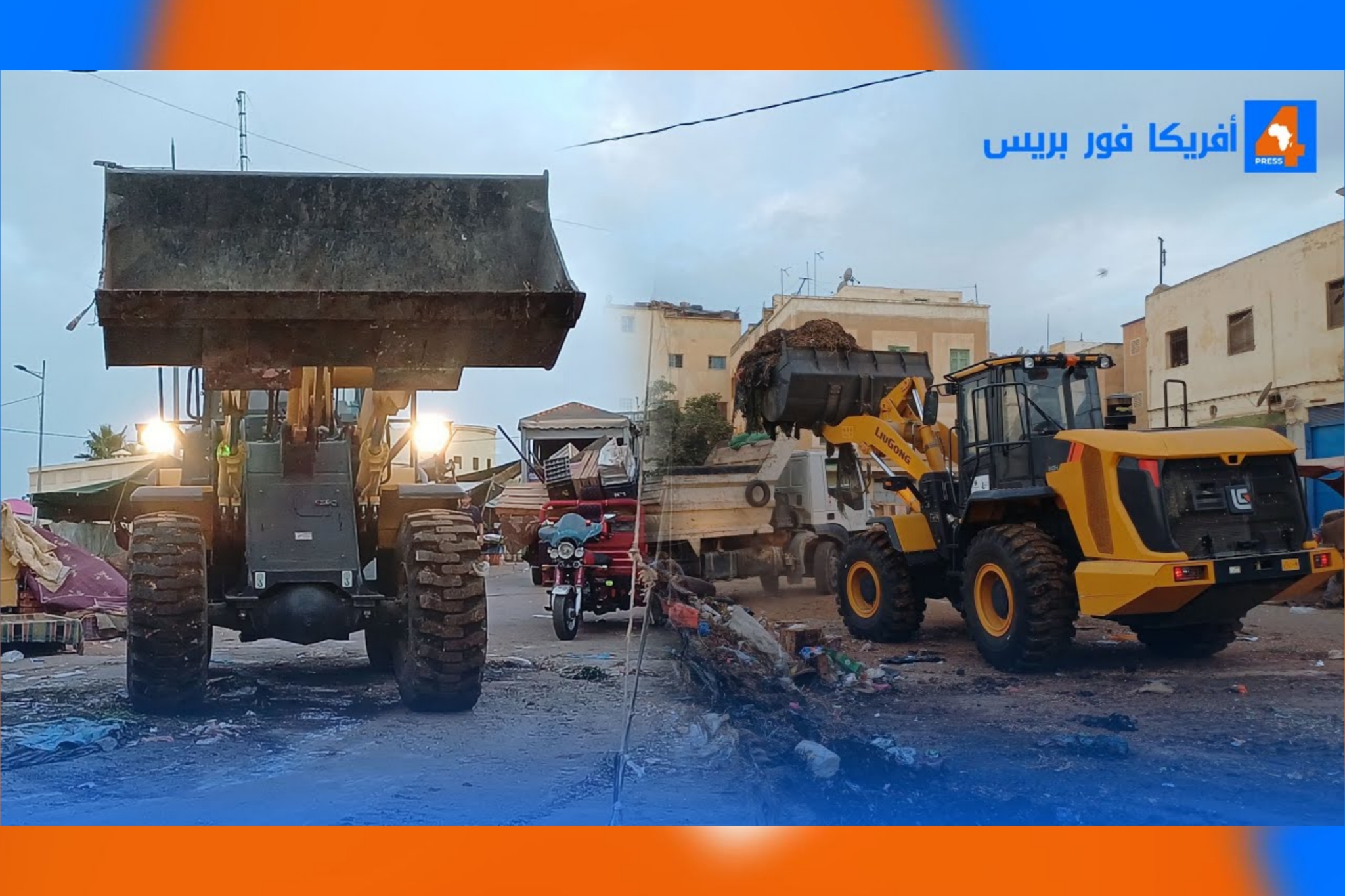 بعد طول انتظار.. .منطقة بن دباب تشهد عملية تنظيف أسوأ نقطة سوداء في سوق الحي