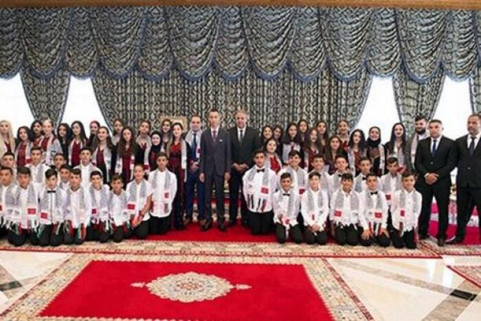 المقدسيون المشاركون في المخيم الصيفي لهذه السنة يعربون عن امتنانهم لصاحب الجلالة