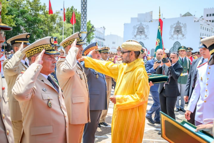 جلالة الملك يترأس حفل مراسيم أداء القسم من طرف الضباط المتخرجين الجدد