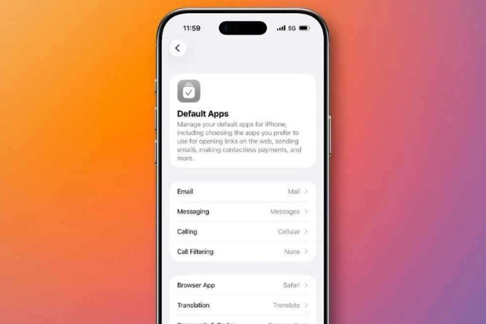 يمنح مستخدمي آيفون حرية أوسع لاختيار التطبيقات الافتراضية iOS 26