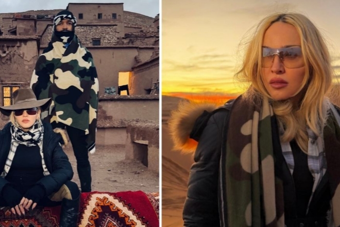 مادونا تعانق الصحراء المغربية مجددا وتستعرض أناقتها وسط رمال الصحراء الكبرى