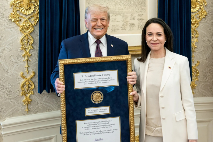 لجنة نوبل تعلن  تسليم ماتشادو جائزتها لترامب لا يغير هوية الفائز