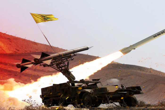 حزب الله يطلق100 صاروخ اتجاه الأراضي المحتلة في لييلة واحدة