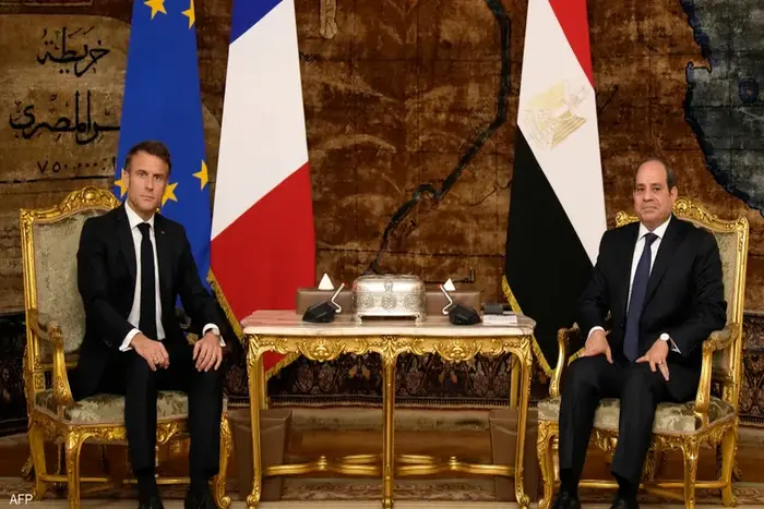 مطلب عاجل مشترك  من السيسي وماكرون بشأن مفاوضات وقف حرب غزة